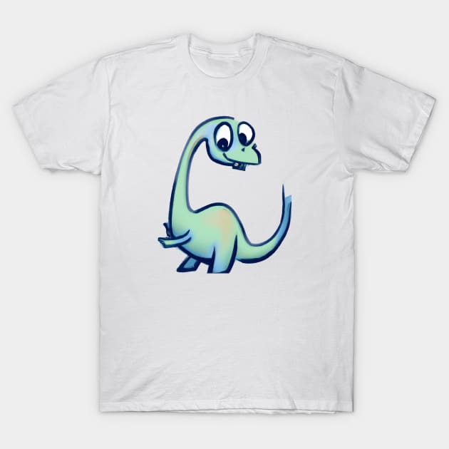 Cute Dinosaur Drawing T-Shirt by Play Zoo